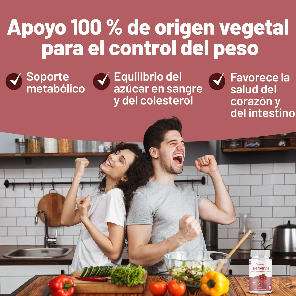 Berberina Alta Potencia 1500 mg – Suplemento de Berberina Para Adelgazar con Pimienta Negra, 60 Cápsulas (2 Meses de Suministro) – Control de Peso, Fabricado en el Reino Unido