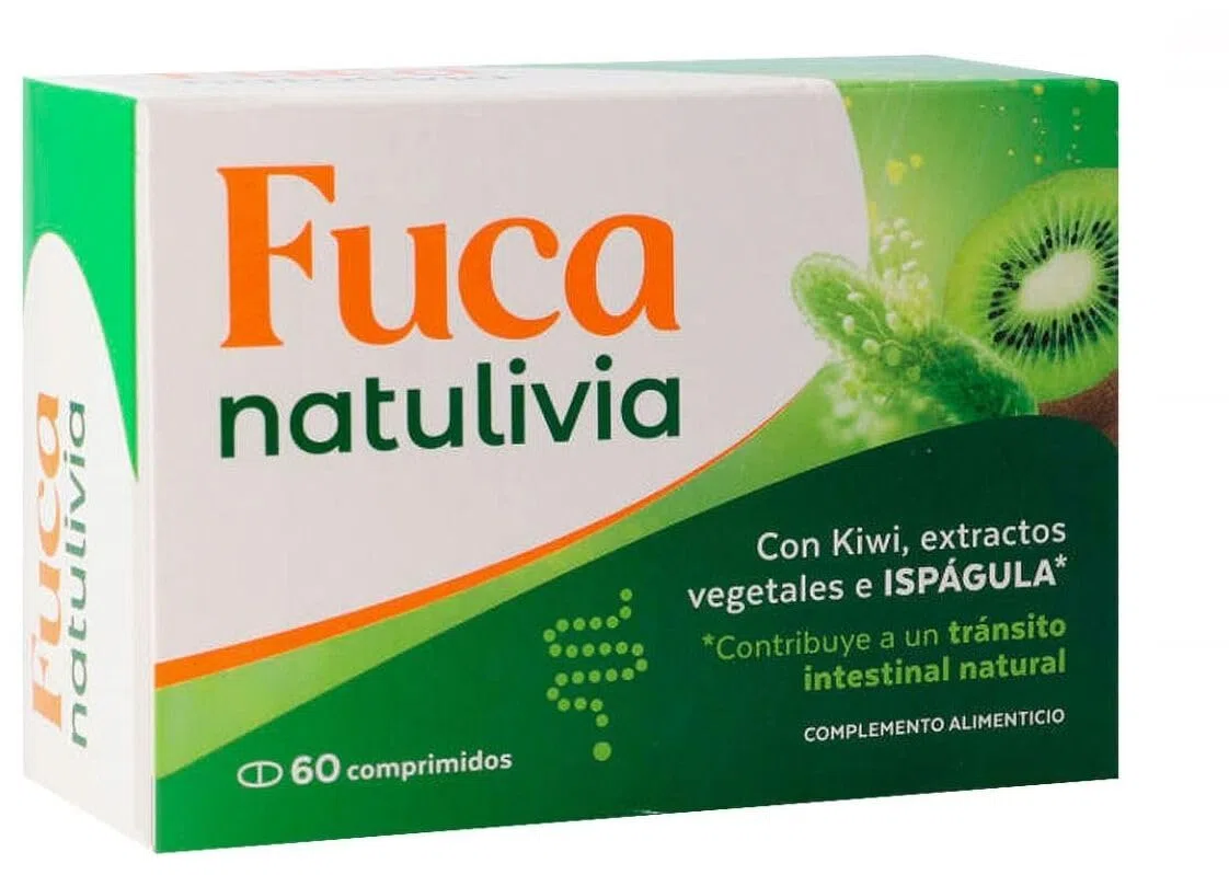 Fuca Natulivia 60 comprimidos - Con Kiwi - Ayuda al tránsito intestinal