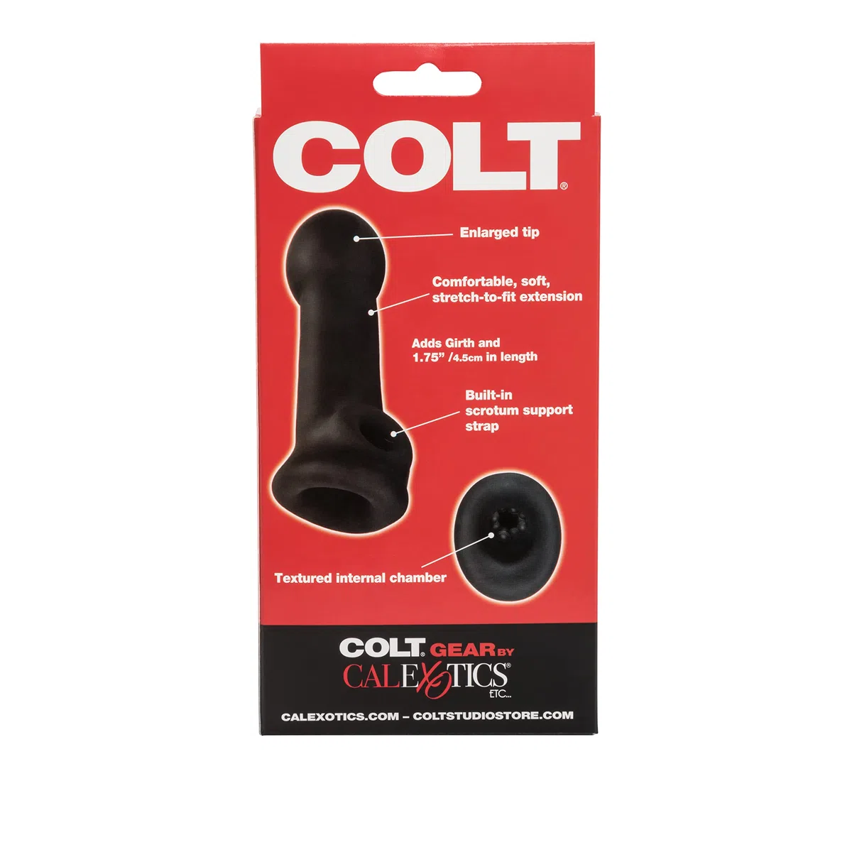 CalExotics COLT Slugger. Funda para Pene - 1 Unidad, Black, 15,2 cm (SE-6888-50-3)