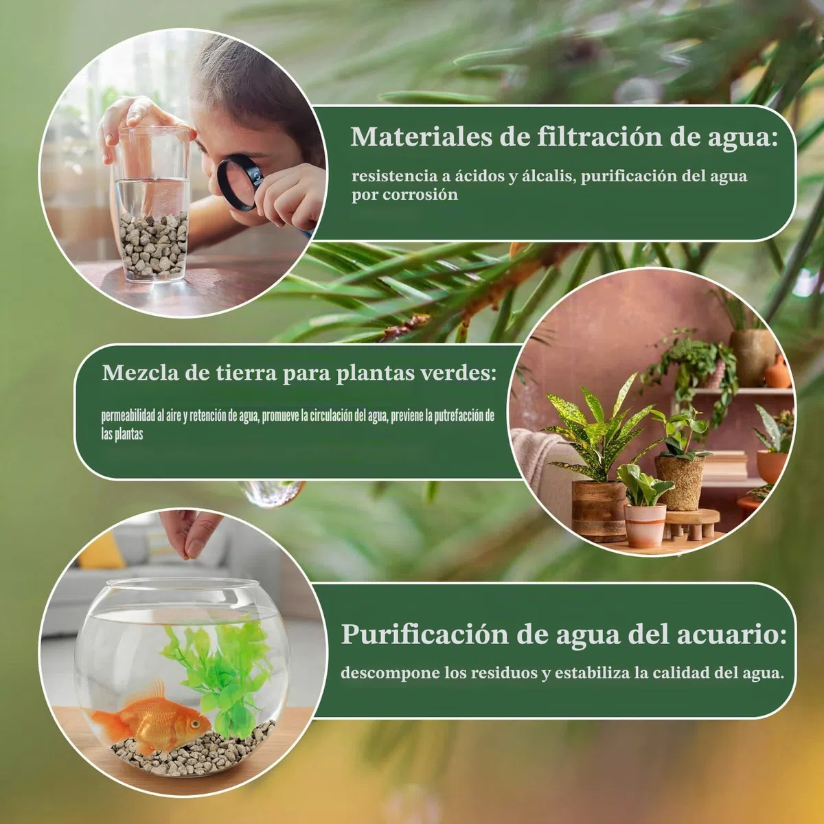 Sukh Piedra pómez gris – Piedra pómez para plantas, suculentas, cactus, bonsái, orquídeas, acondicionador del suelo, 410 g