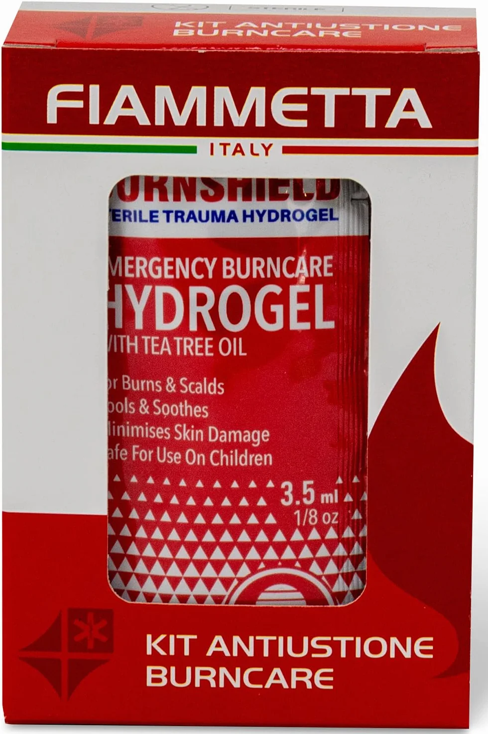 Gel para quemaduras, 10 bolsitas de primeros auxilios, 3,5 g, estéril BurNSHIELD