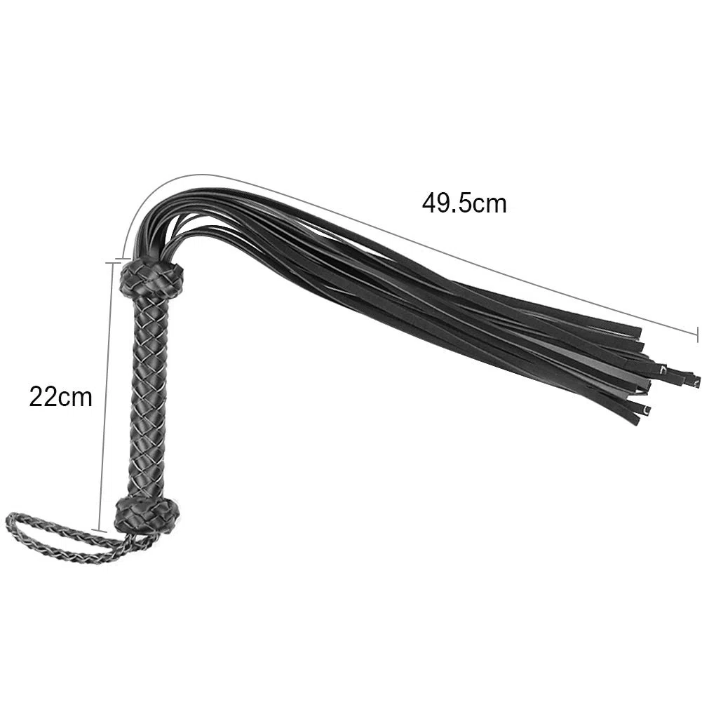 Juguete sexual BDSM Látigo de cuero de imitación para Flogger Juego de azotes Juguete sexual adulto para parejas SM Juego de rol