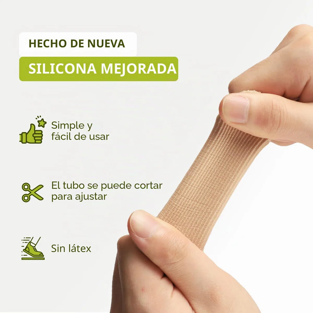 Bukihome 8 protectores de dedos de los pies, evita el alivio del dolor para callos, ampollas y uñas encarnadas (2 unidades de tamaño grande + 6 unidades de tamaño mediano) [Actualización]
