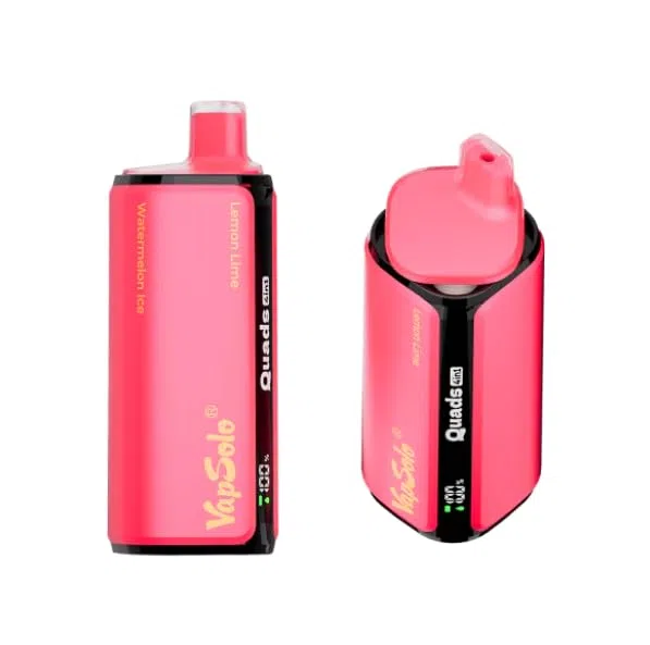 Quads 80K – Difusor de Aroma Portátil sin Líquido Lima Limón, Sandía Helada, Fruta del Dragón con Fresa y Love 66 – Diseño Compacto y Fácil de Usar