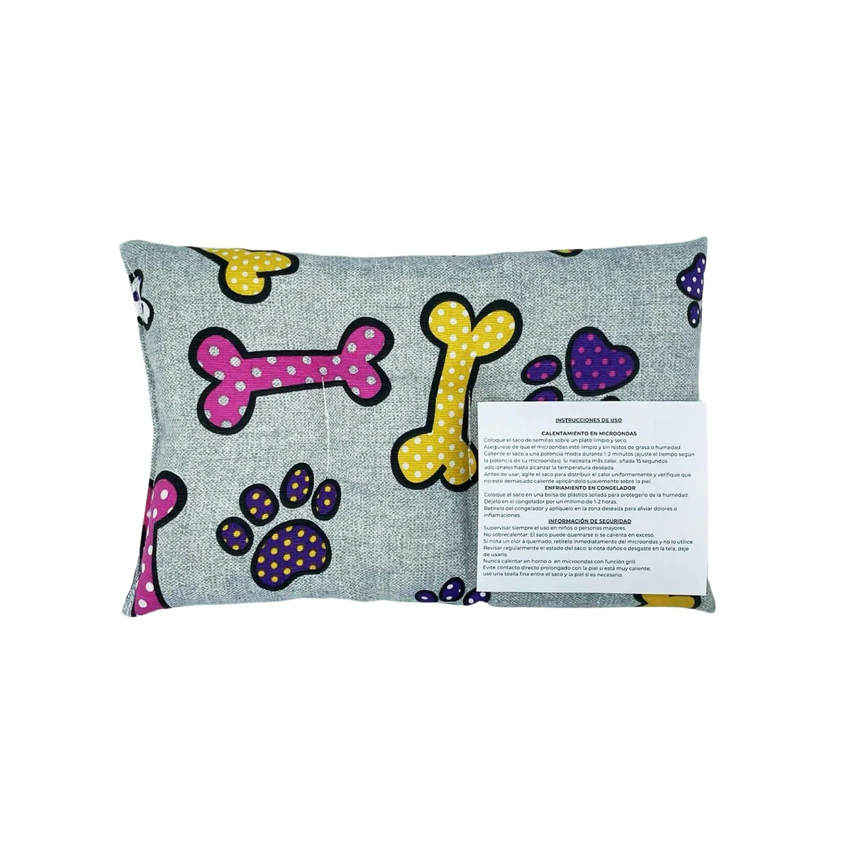 Saco Térmico de Semillas para Microondas | Saco de Semillas para Microondas | Bolsa Semillas Calor Microondas, con Semillas de Trigo y Lavanda, para un Alivio Natural del Dolor, 28 x 17 cms.