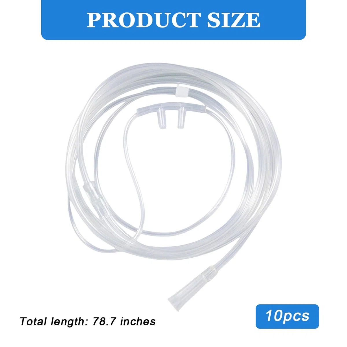 Tubo De Oxígeno,10 Piezas Cánula Nasal,Cánula de Oxígeno,Cánulas Nasales Transparentes,Tubos de Oxígeno de Plástico Para Hospital,El Hogar,Generadores De Oxígeno(2M)