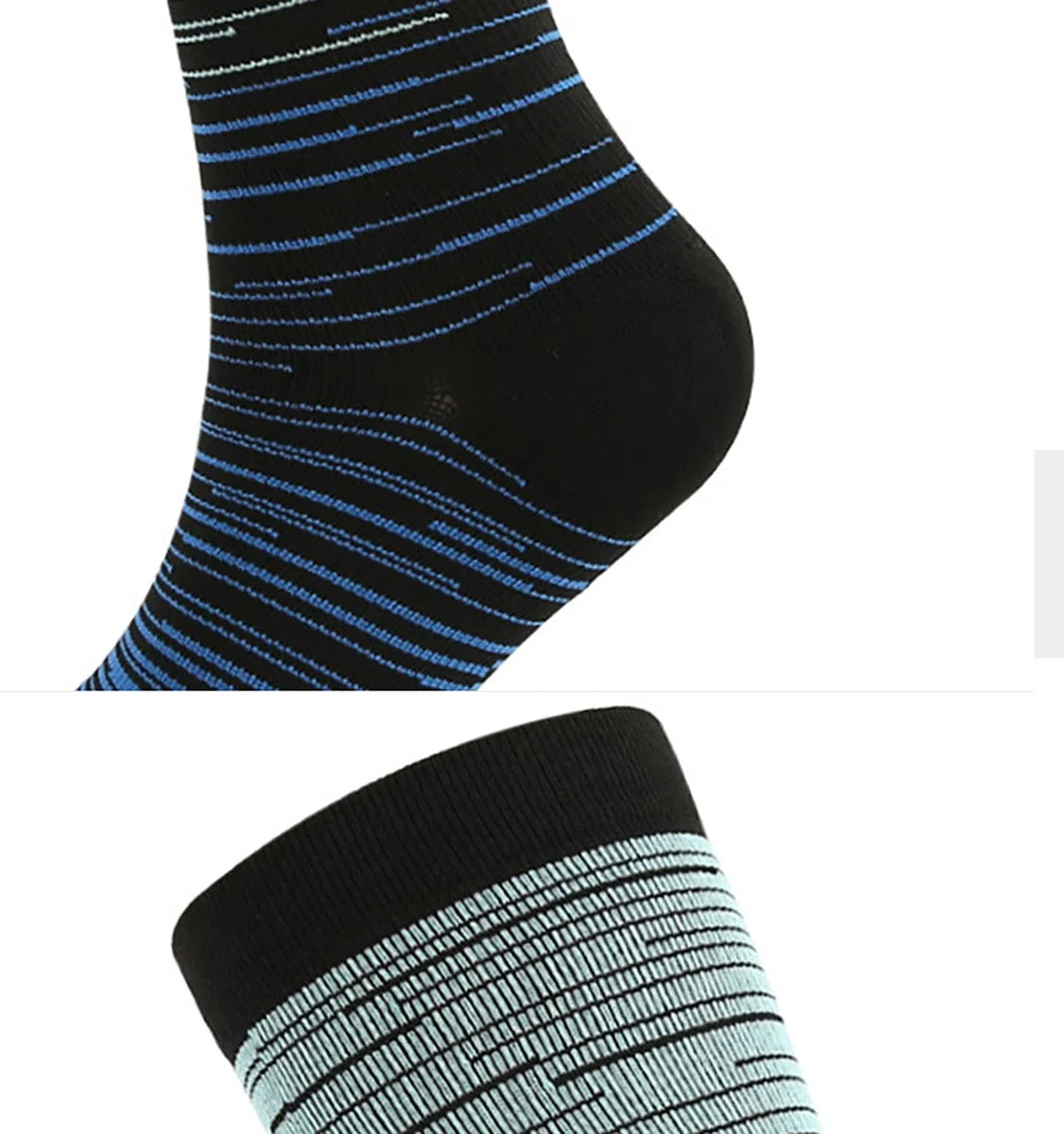 Calcetines de compresión talla S/M 6 pares de 6 estilos 20-30 mmHg, soporte de pantorrilla para mujeres de baloncesto, fútbol, yoga y deportes