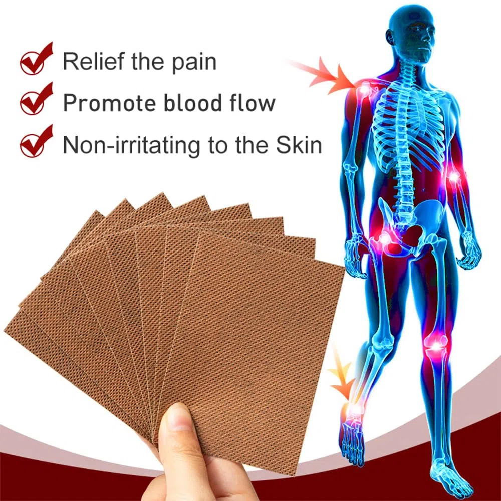 80 PCS Parches Para El Dolor, Parches Para Aliviar El Dolor En Los Músculos, Parche Chino Infrarrojo Lejano Alivio del Dolor, Parches Calor Lumbarpara Aliviar el Dolor de Rodilla, Espalda