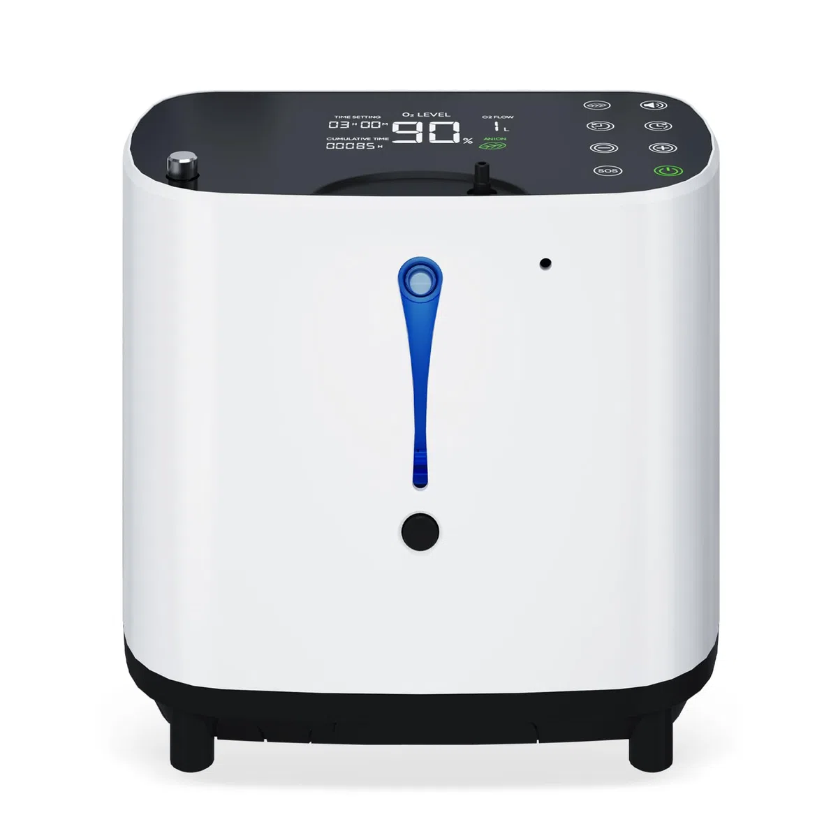 Concentrador de oxígeno portátil, dispositivo de oxígeno para uso doméstico, 90% de eficiencia, concentración 1-6L/min, concentrador de oxígeno portátil con control remoto,generador de oxígeno