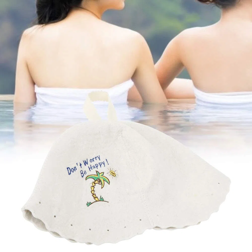 Gorro de Sauna Lana, Gorro de Sauna Gorro de Banya Ruso finlandés para Hombres Mujeres Sombrero de Fieltro Accesorios de Sauna