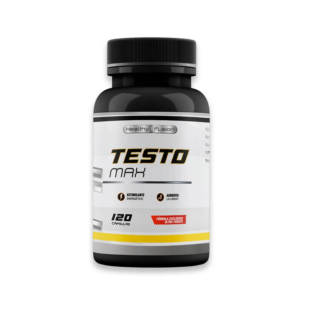 Testosterona hombre | Energía, Fuerza, Musculación y Vigor | Maca Andina, Ginseng, Tribulus y Taurina | Estimulante Energético | Mejora el rendimiento deportivo y muscular | Vigorizante | 120 cápsulas